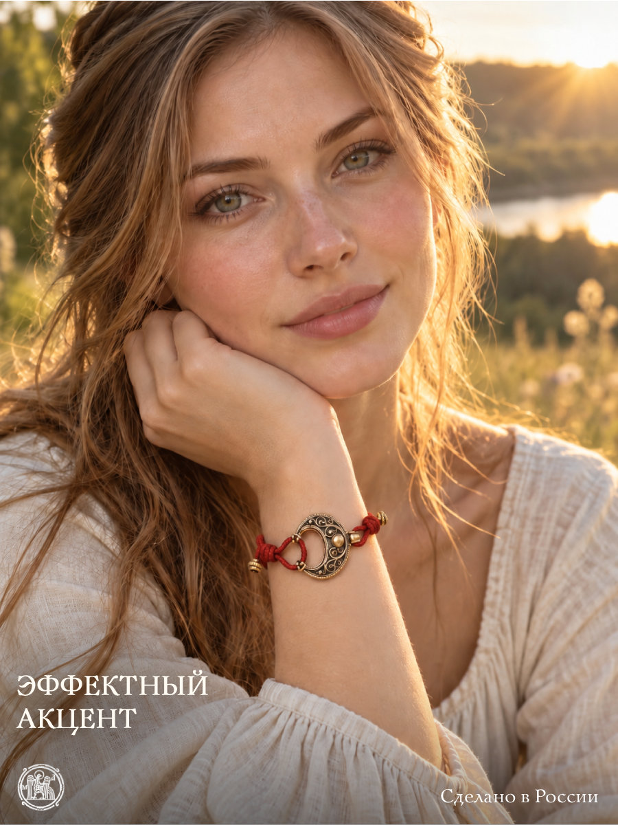 Браслет-шнурок трансформер «Барышня»