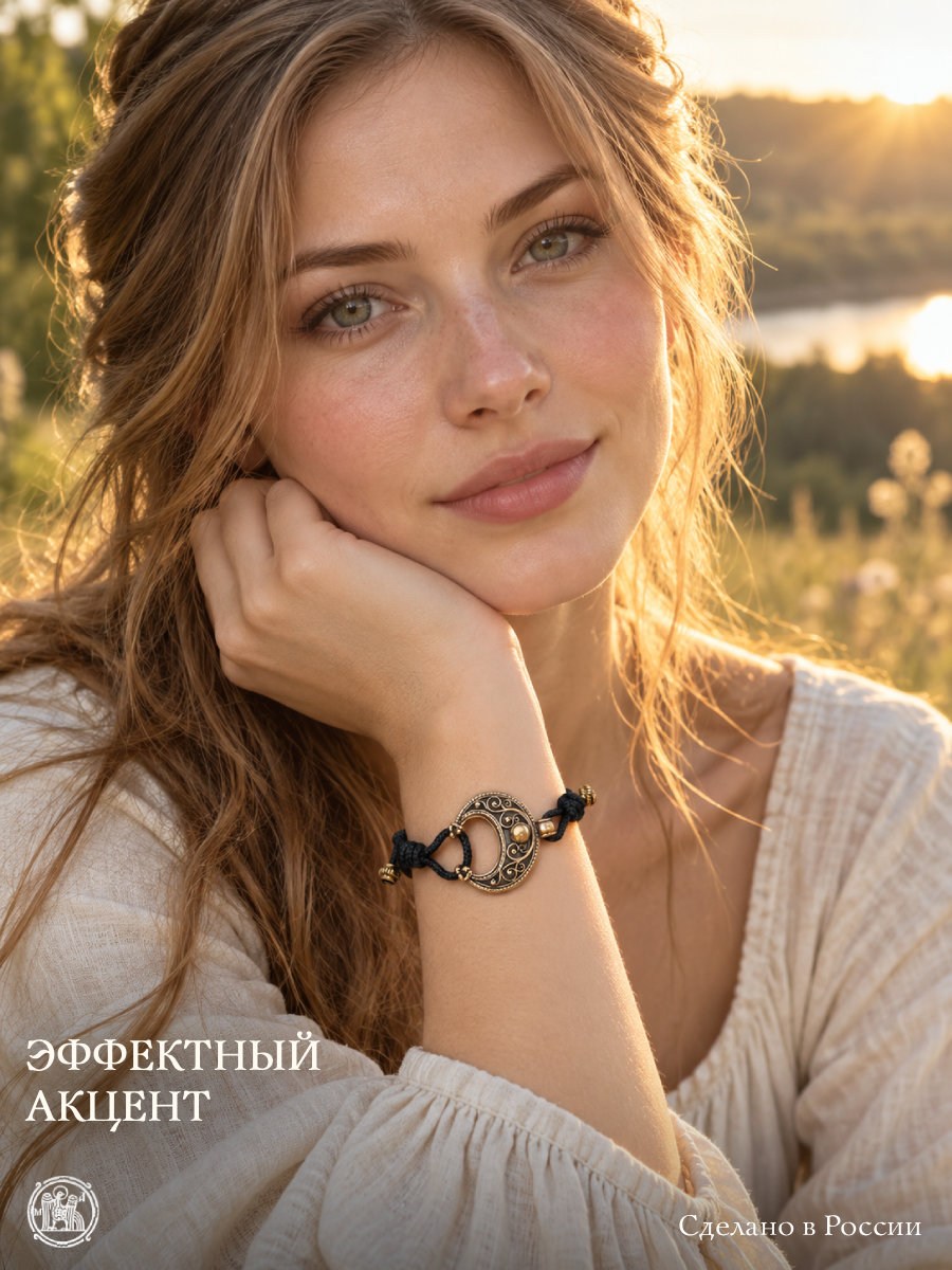 Браслет-шнурок трансформер «Барышня»