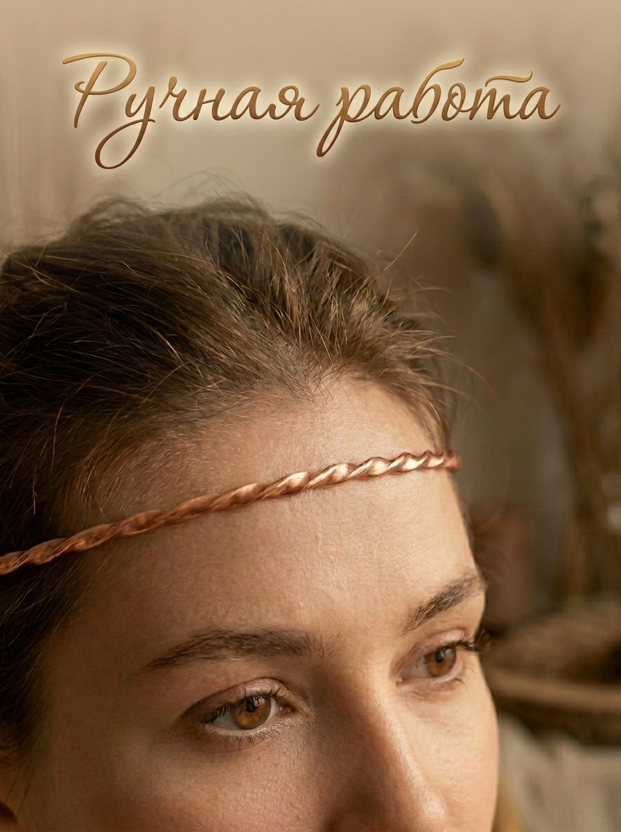 Очелье витое на кольце