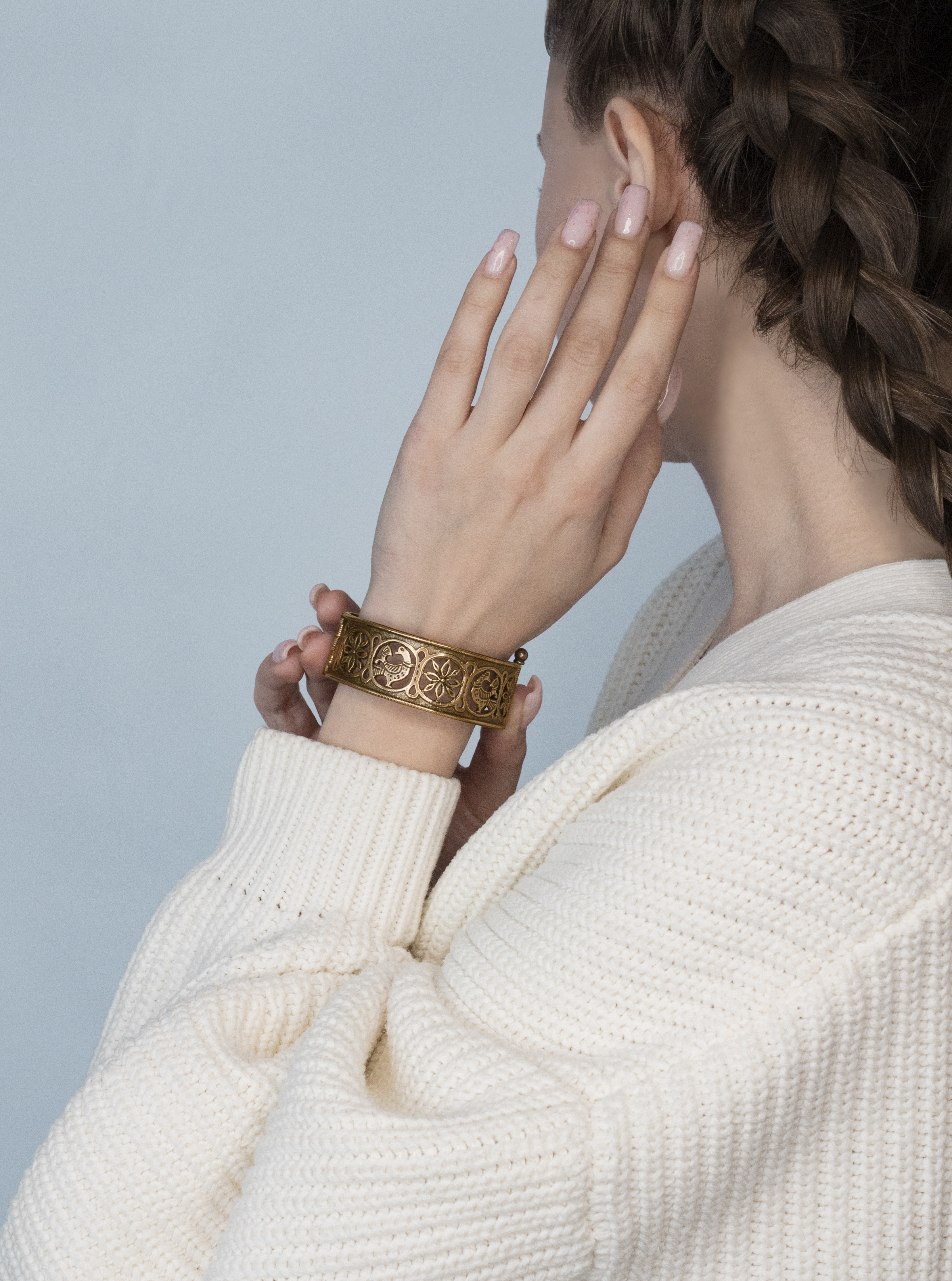 Браслет прорезной "Цветущий сад"