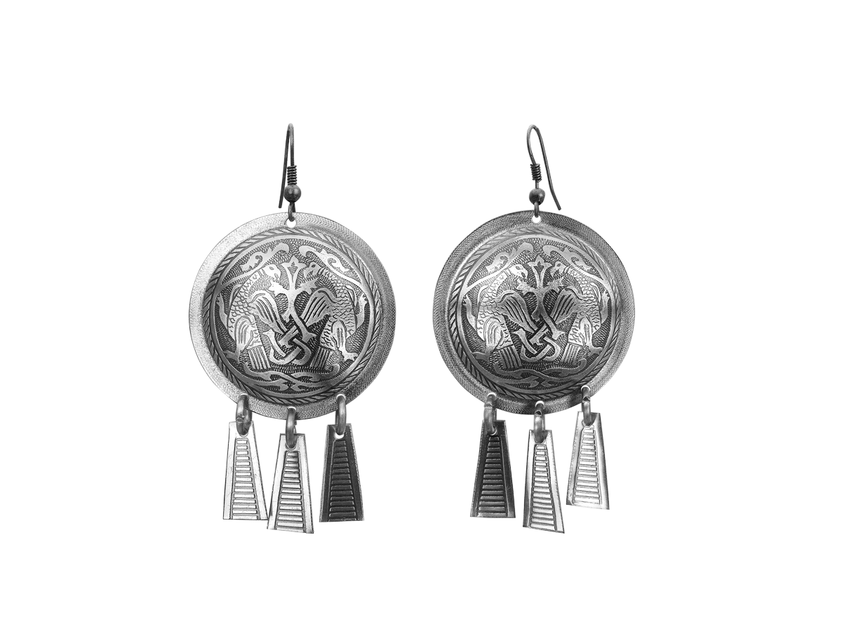 Серьги шумящие «Суздальские ястребы»