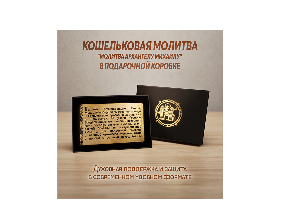 Кошельковая молитва Архангелу Михаилу в подарочной коробке