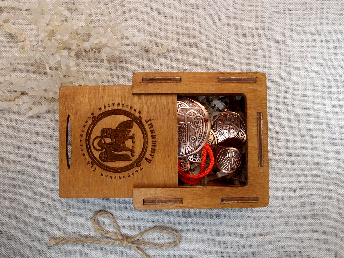 Комплект украшений «Сокол» № 2 в подарочной упаковке