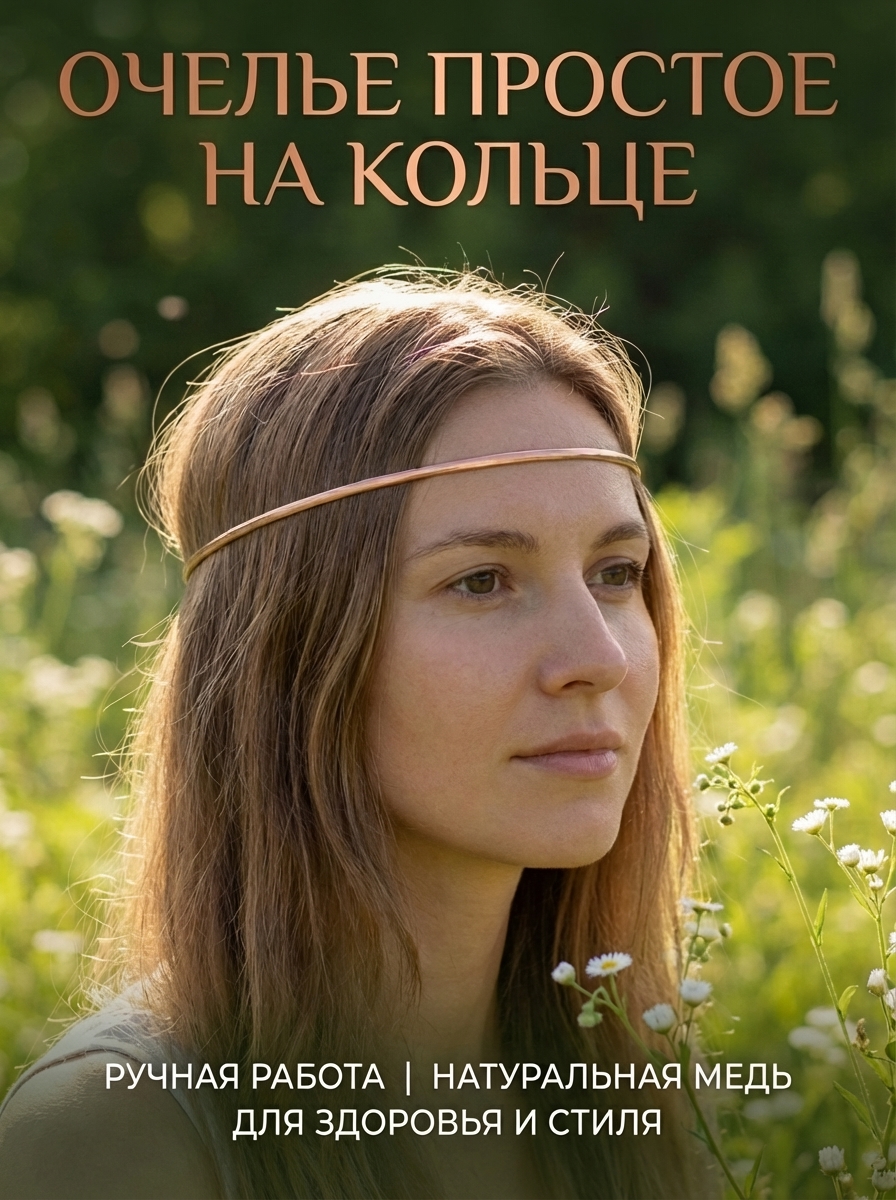 Очелье простое на кольце