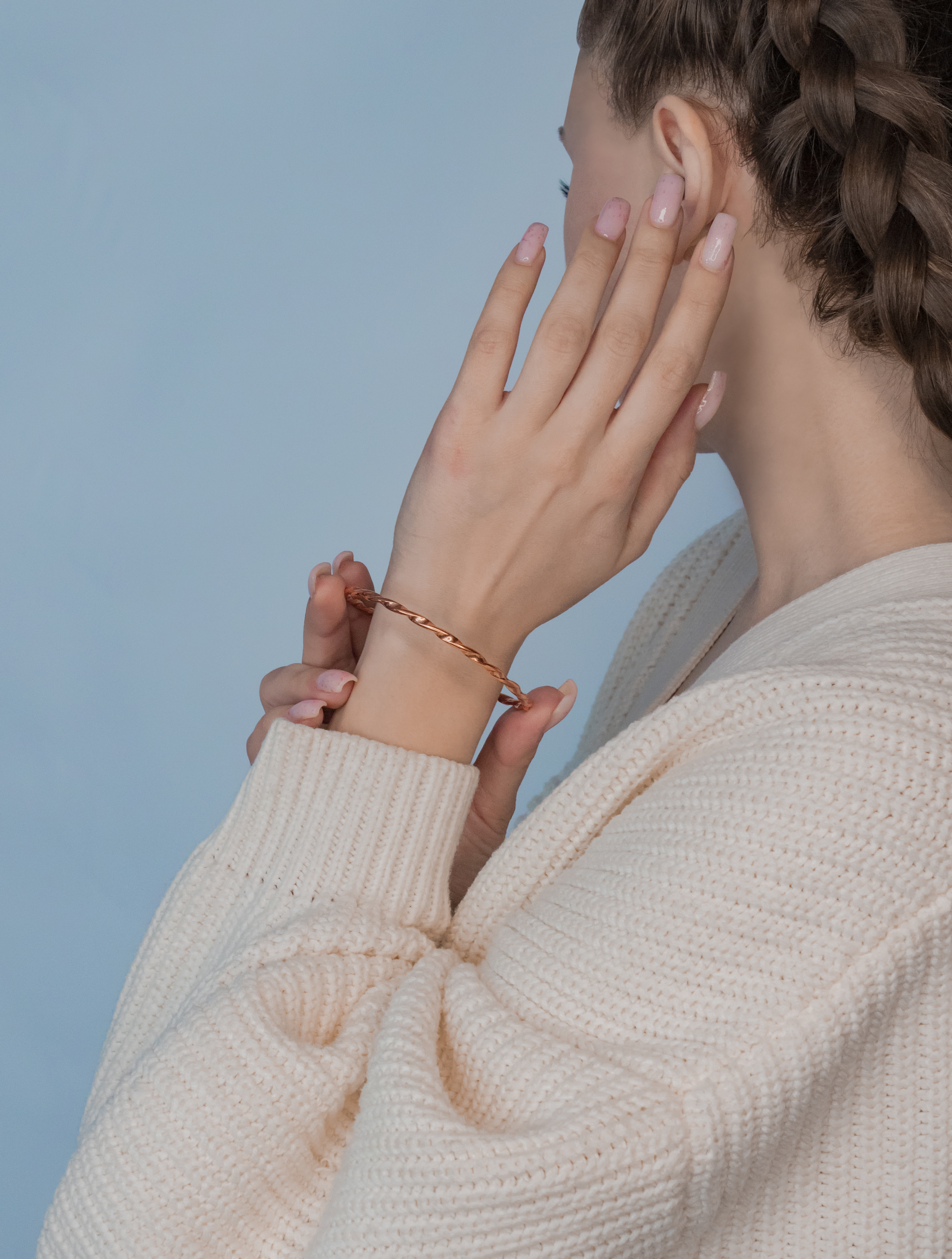 Браслет витой № 1. Толщина 3 мм